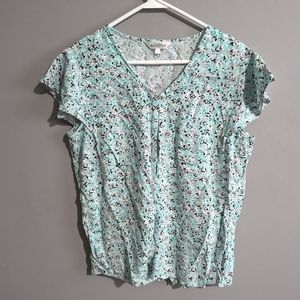 Northern reflections light flower blouse size L